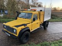 Land Rover Defender After Arboricultural Tipping conversion