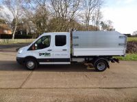 Transit Crew Cab factory tipper with new 800mm removable sides.