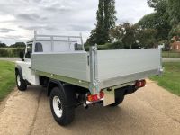 Armoured plated Land Rover 130. All Alloy Tipping body.