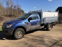 Ford Ranger 4x4 Single Cab. All Alloy Tipping body with Integral Toolbox  & Removable Arb Kit.