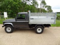 Land Rover 110 All alloy tipping body with removable cages