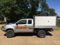 Toyota Hilux Extra cab. Arboricultural Tipping body.