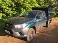 Toyota Hilux Extra cab. Arboricultural Tipping body conversion.