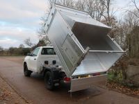 Toyota Hilux Single Cab 4x4. All alloy Arboricultural Tipping body