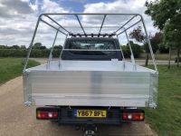 VW Transporter Double Cab. All Alloy Tipping Body.
